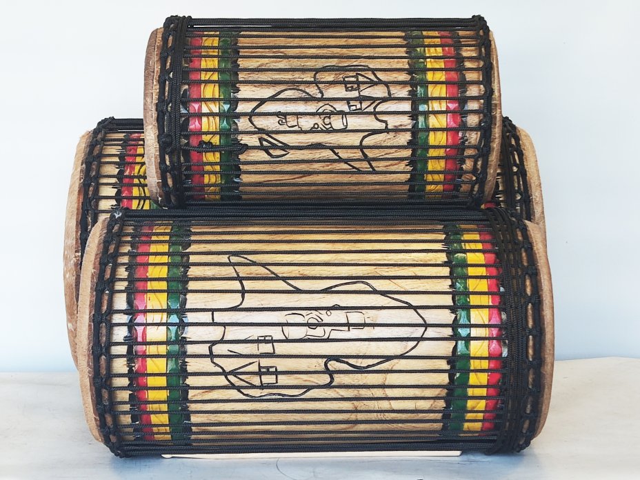 Set of dundun bass drums - Guinea dunun set