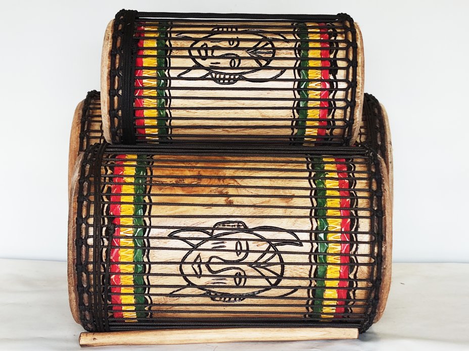 Set of dundun bass drums - Guinea dunun set
