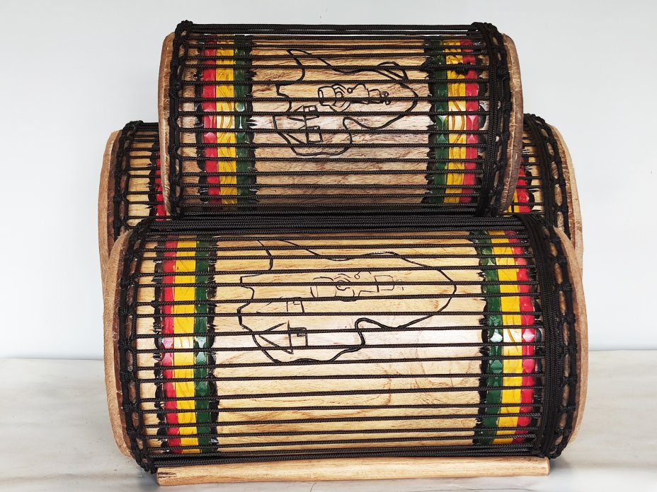 Set of dundun bass drums - Guinea dunun set