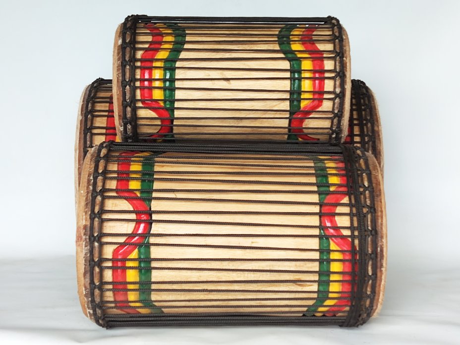 Set of dundun bass drums - Guinea dunun set