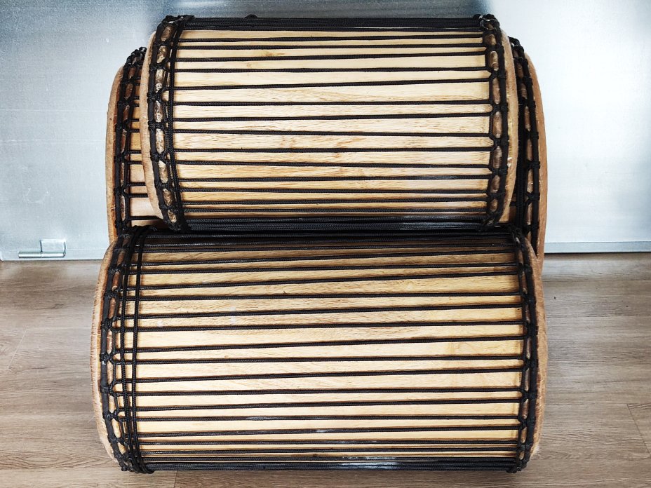 Set of dundun bass drums - Guinea dunun set