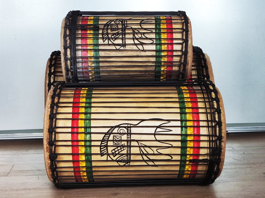 Set of dundun bass drums - Guinea dunun set