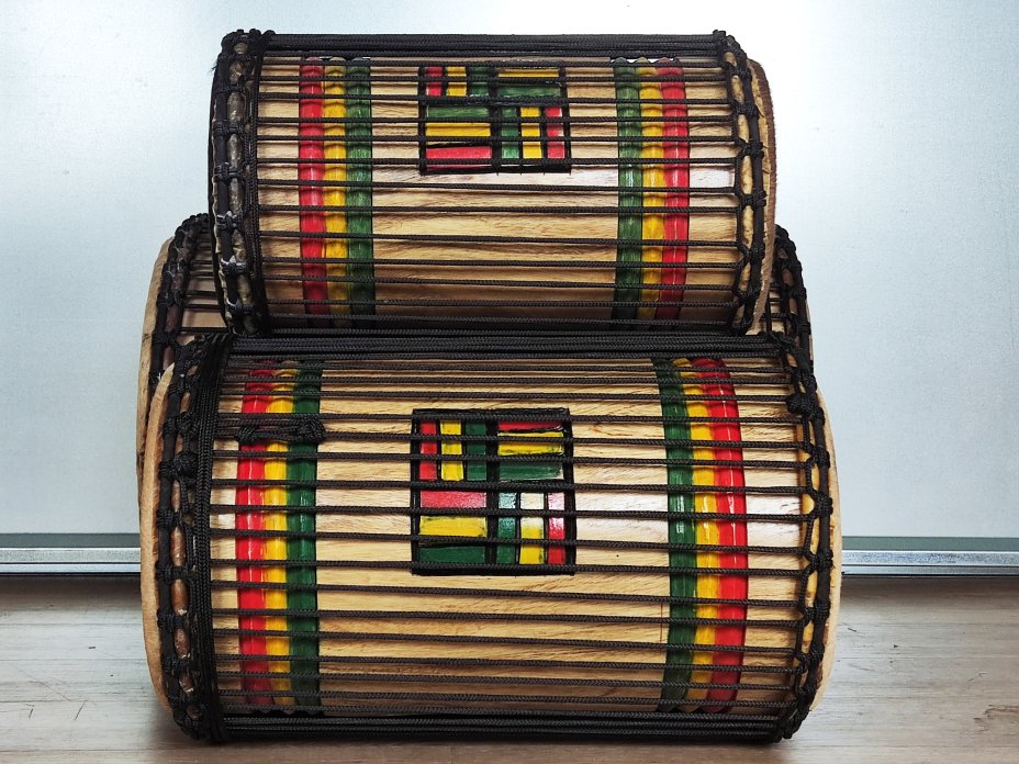 Set of dundun bass drums - Guinea dunun set