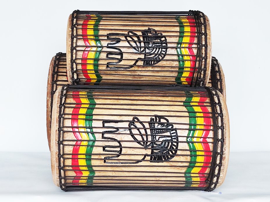 Set of dundun bass drums - Guinea dunun set