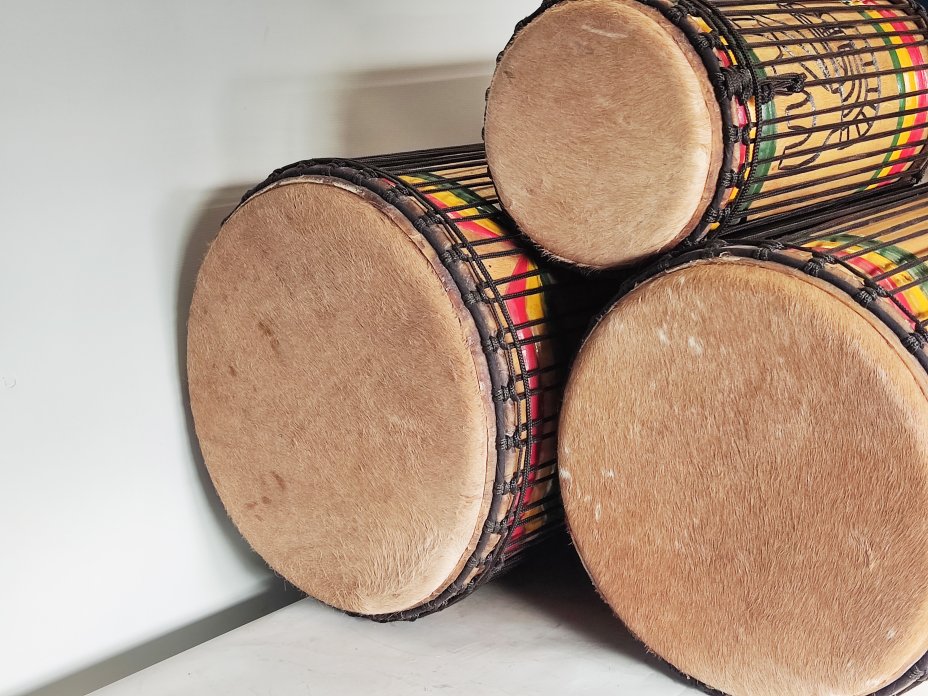 Set of dundun bass drums - Guinea dunun set 6659