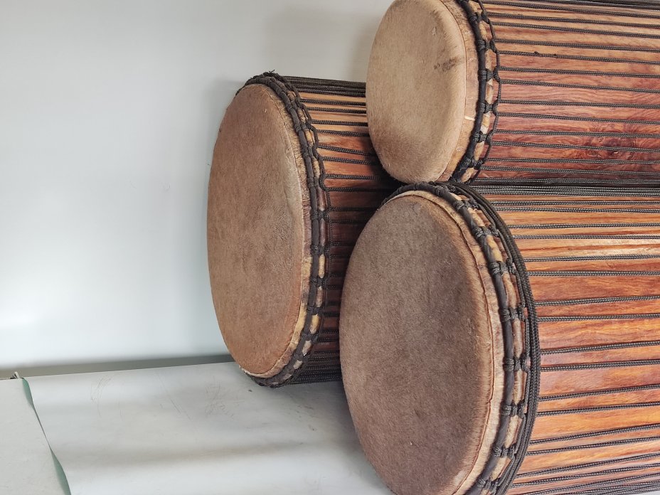 Set of dundun bass drums - Guinea dunun set 6661