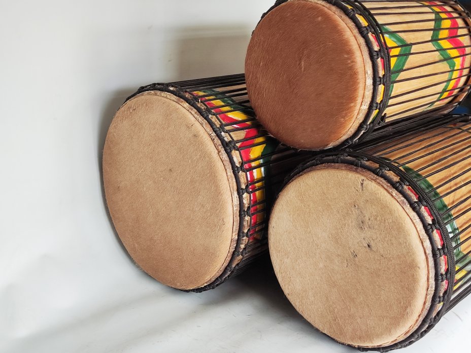 Melina (beechwood) Guinea dunun drums set