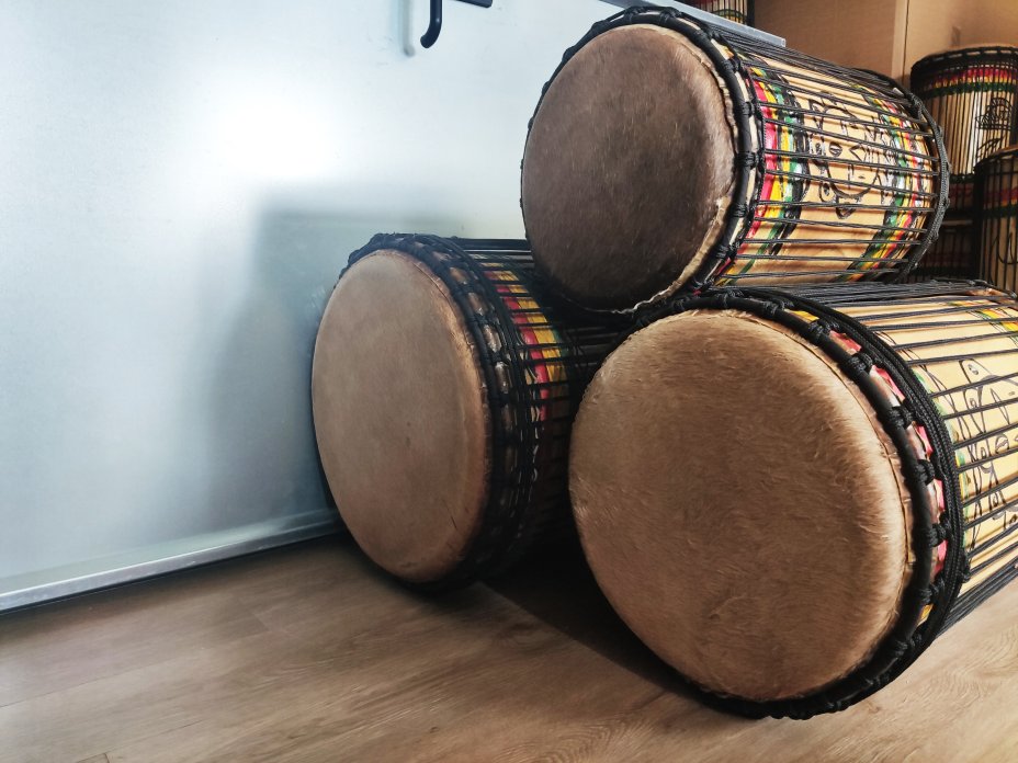 Set of dundun bass drums - Guinea dunun set