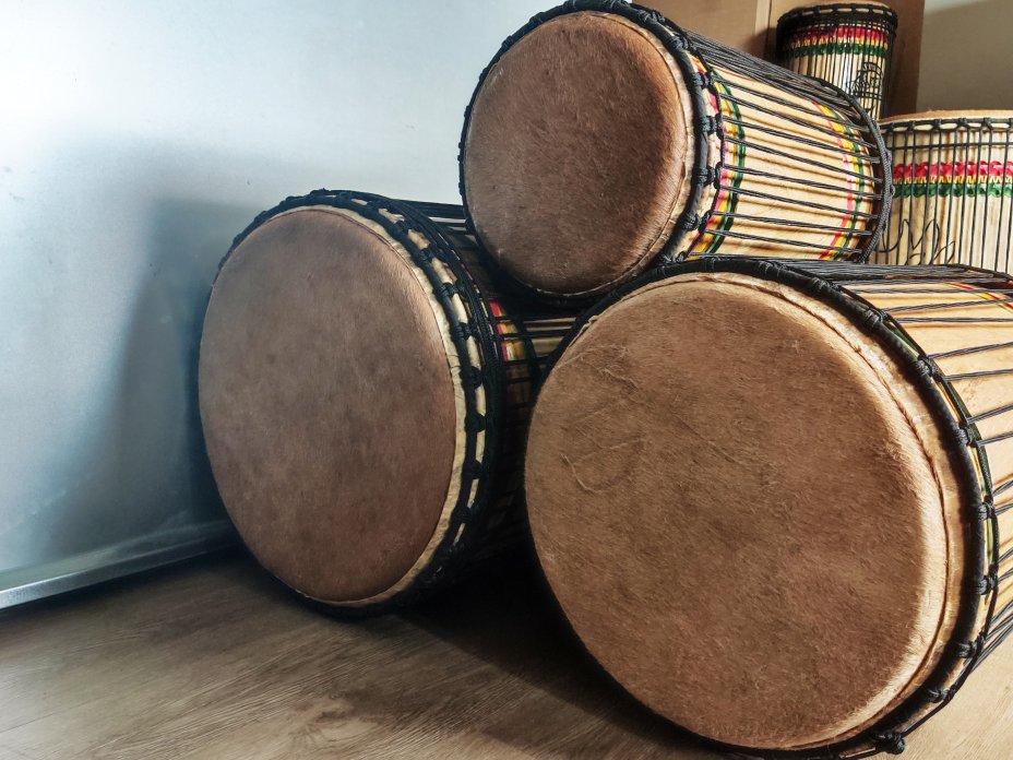 Set of dundun bass drums - Guinea dunun set