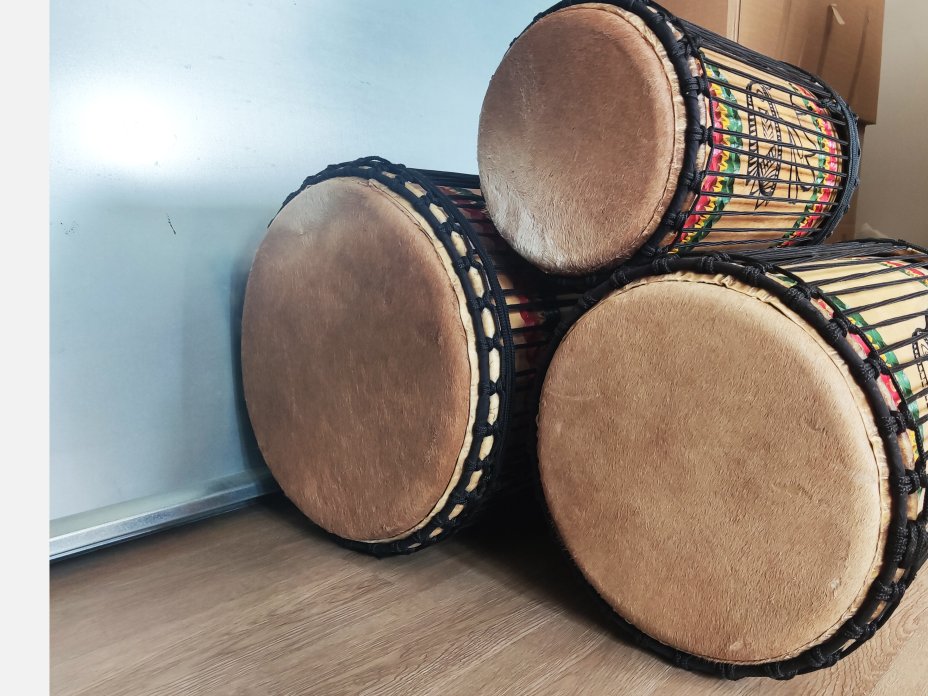 Set of dundun bass drums - Guinea dunun set