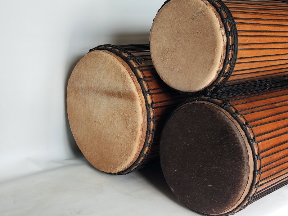 Set of dundun bass drums - Guinea dunun set 6581