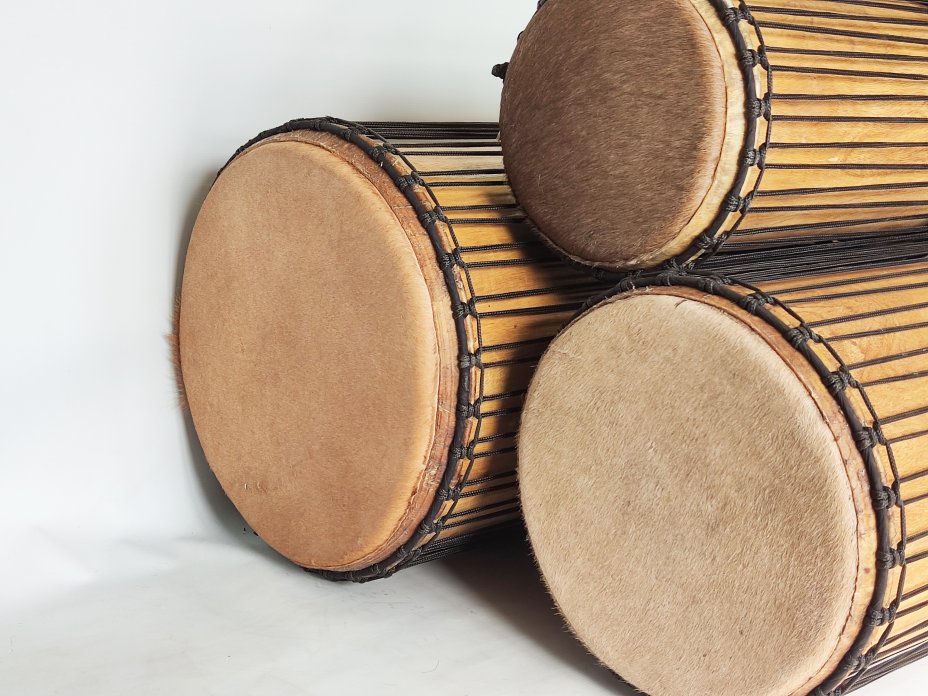 Set of dundun bass drums - Guinea dunun set 6615