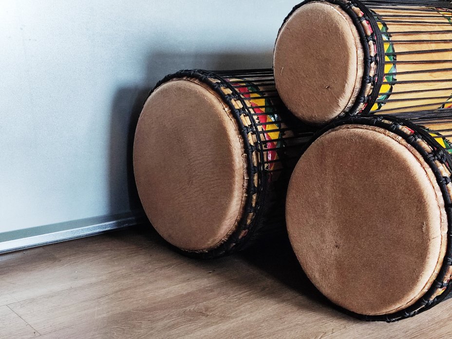 Set of dundun bass drums - Guinea dunun set