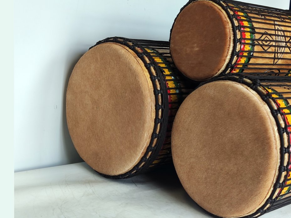 Set of dundun bass drums - Guinea dunun set