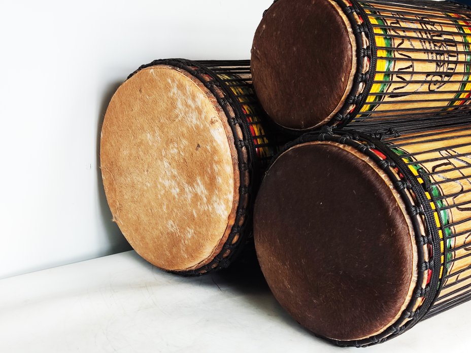 Set of dundun bass drums - Guinea dunun set
