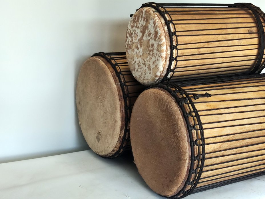 Melina (beechwood) Guinea dunun drums set