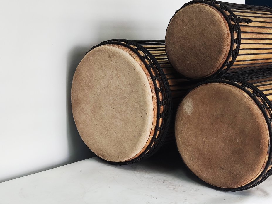 Set of dundun bass drums - Guinea dunun set