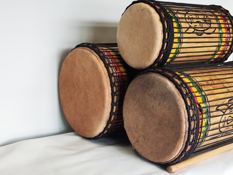 Set of dundun bass drums - Guinea dunun set
