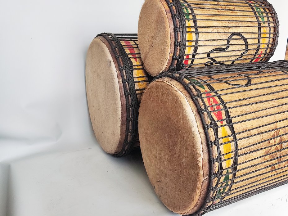 Melina (beechwood) Guinea dunun drums set