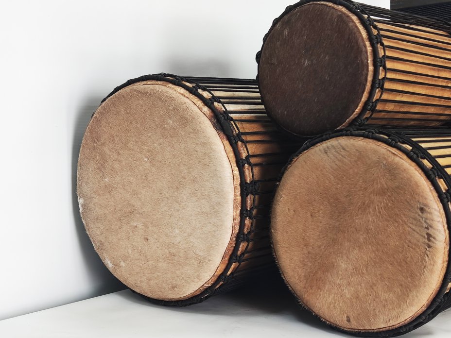 Set of dundun bass drums - Guinea dunun set