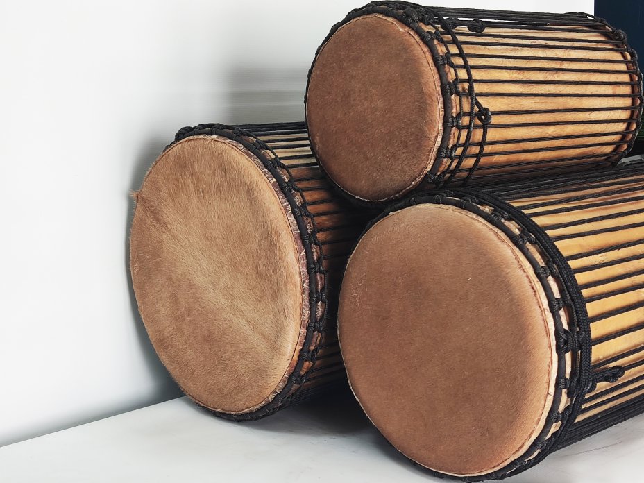 Set of dundun bass drums - Guinea dunun set