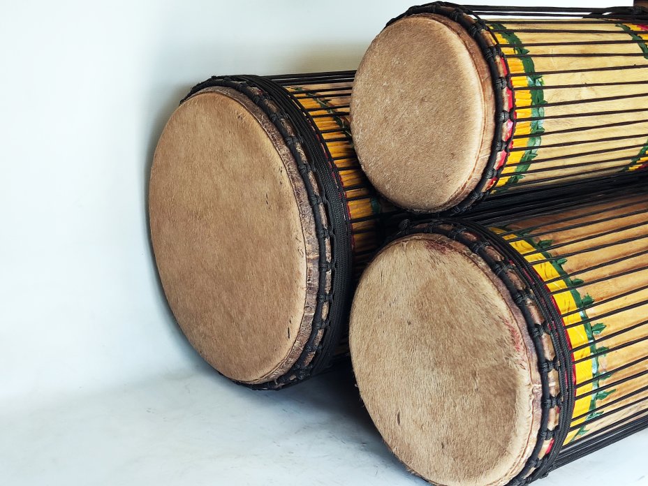 Set of dundun bass drums - Guinea dunun set 6587