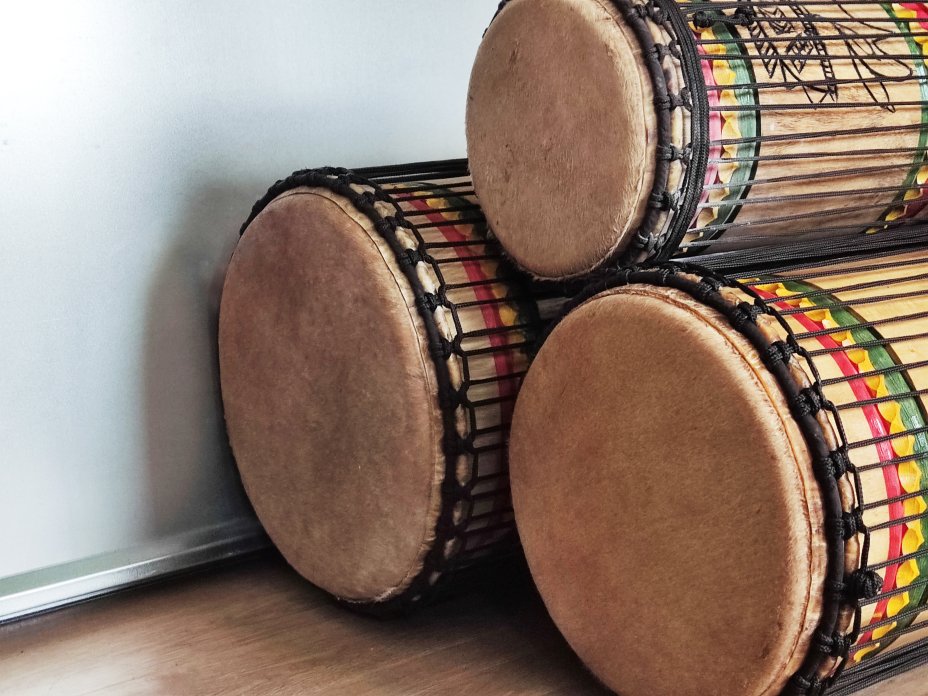 Set of dundun bass drums - Guinea dunun set