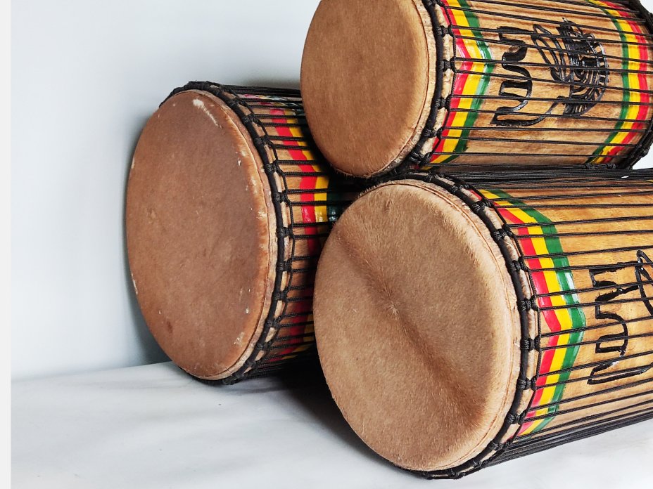 Set of dundun bass drums - Guinea dunun set