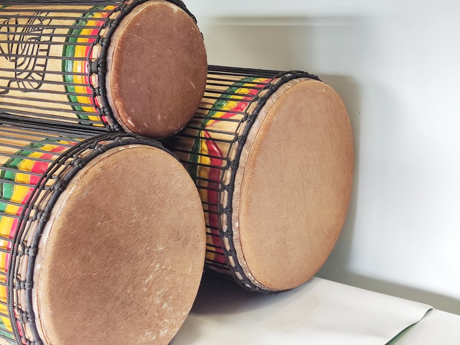 Set of dundun bass drums - Guinea dunun set 6659
