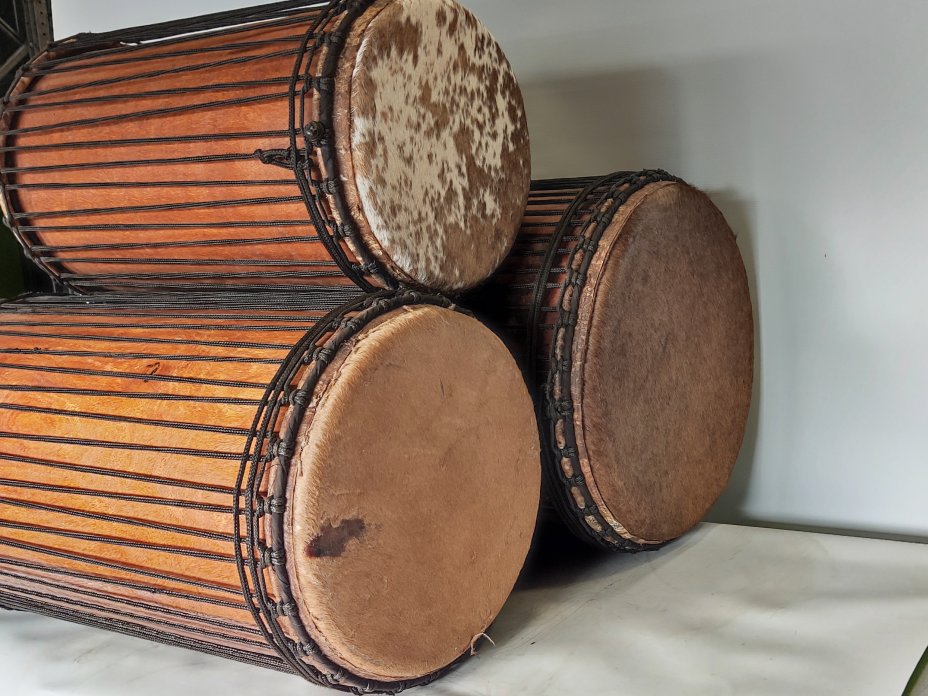 Set of dundun bass drums - Guinea dunun set 6660