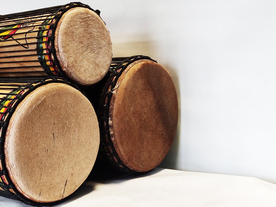 Set of dundun bass drums - Guinea dunun set