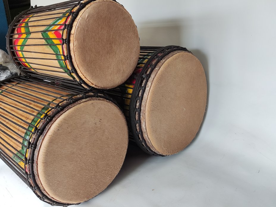 Melina (beechwood) Guinea dunun drums set
