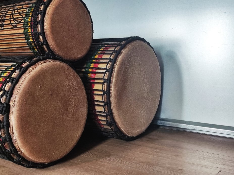 Set of dundun bass drums - Guinea dunun set