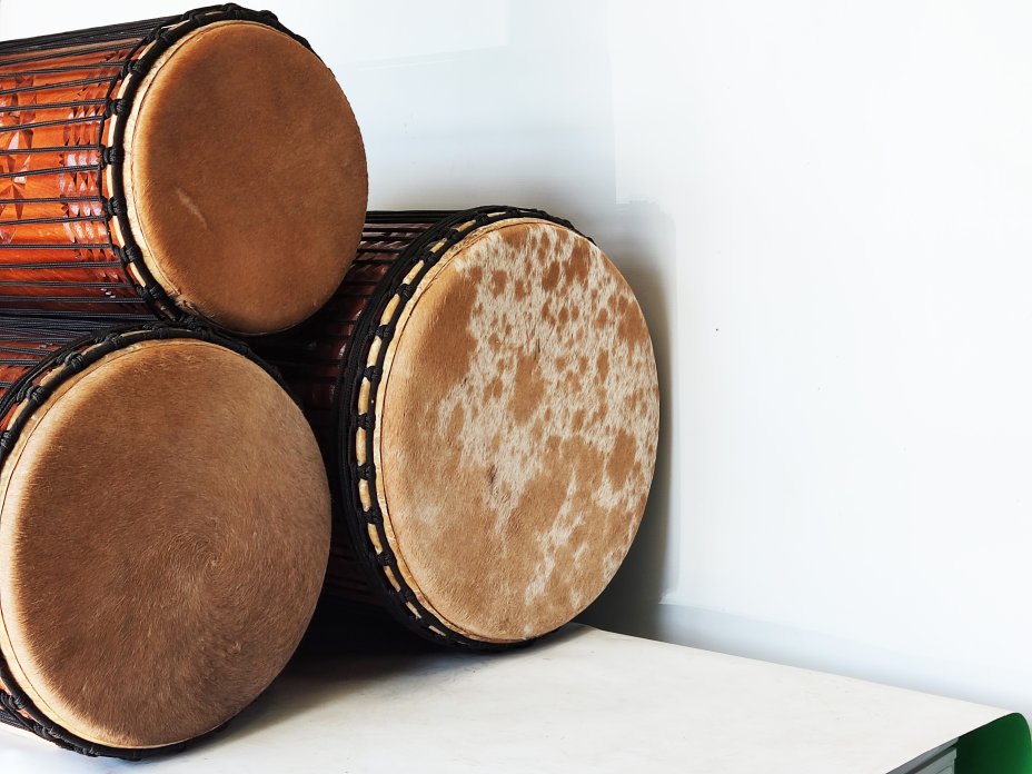 Set of dundun bass drums - Guinea dunun set