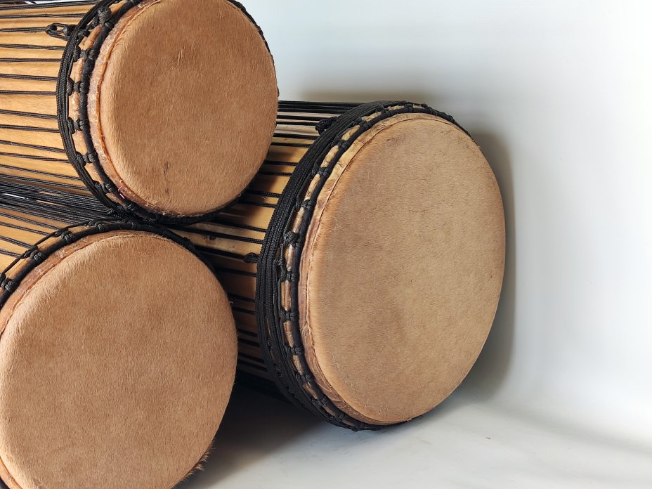 Set of dundun bass drums - Guinea dunun set 6616