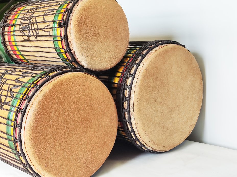 Set of dundun bass drums - Guinea dunun set