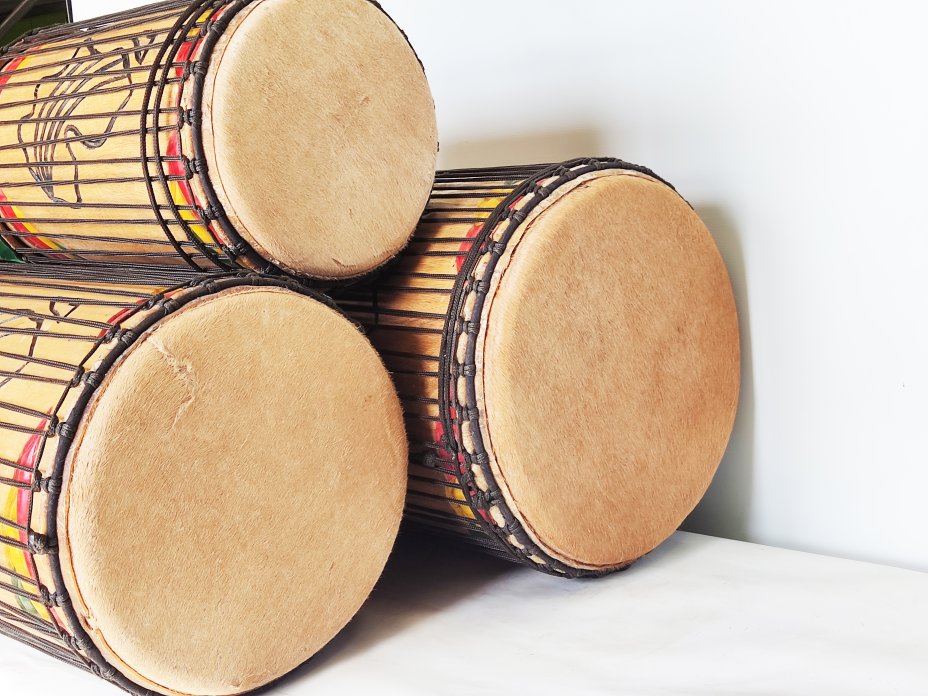 Set of dundun bass drums - Guinea dunun set