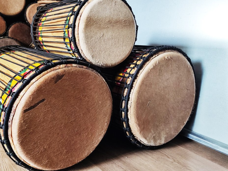 Set of dundun bass drums - Guinea dunun set