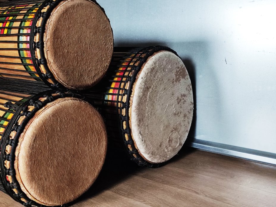 Set of dundun bass drums - Guinea dunun set