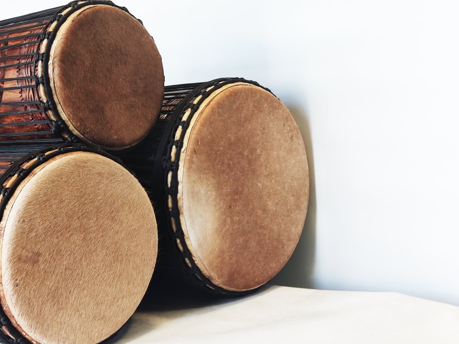 Set of dundun bass drums - Guinea dunun set