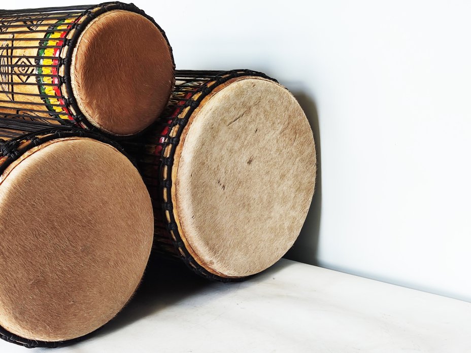 Set of dundun bass drums - Guinea dunun set
