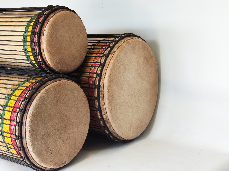 Set of dundun bass drums - Guinea dunun set 6587