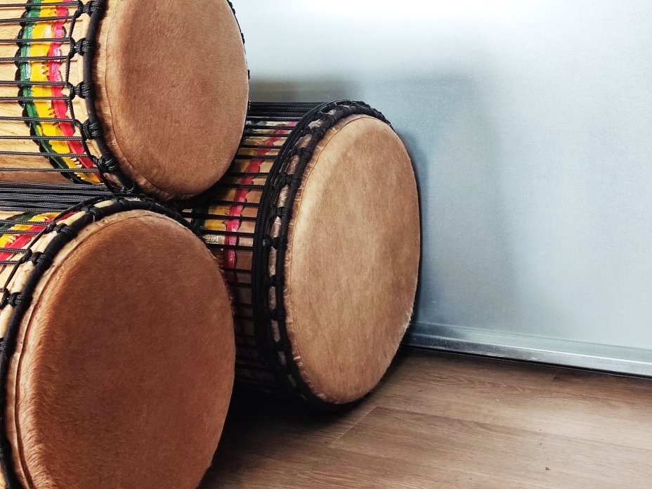 Set of dundun bass drums - Guinea dunun set