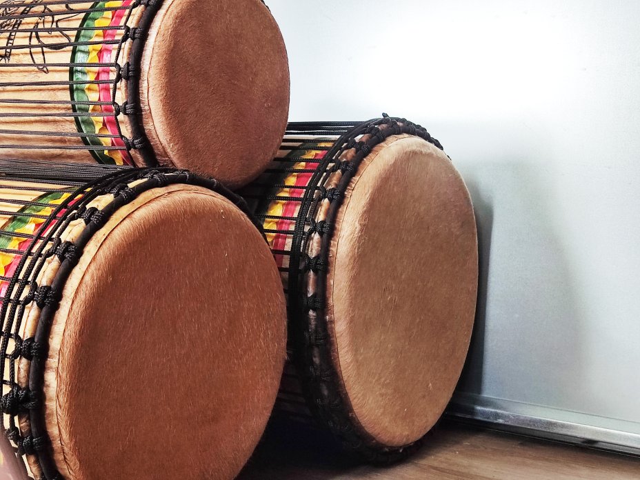 Set of dundun bass drums - Guinea dunun set