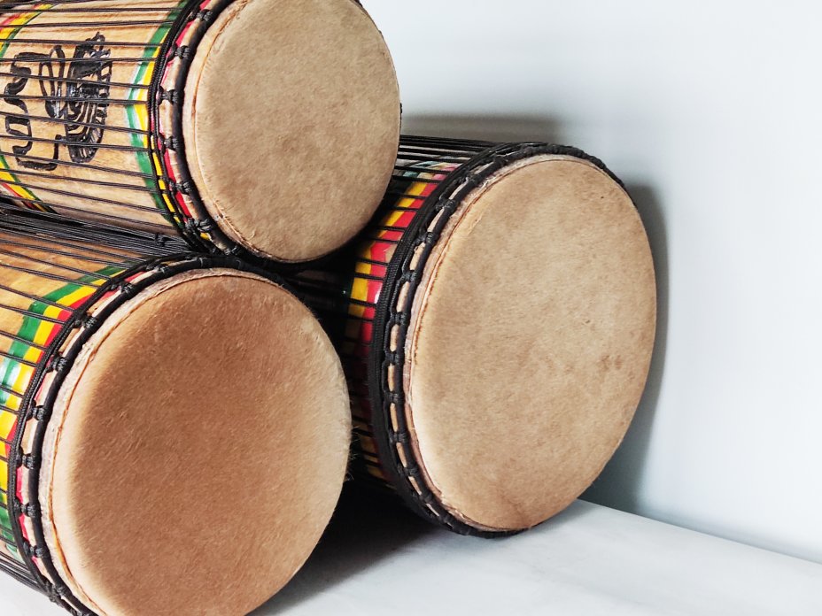 Set of dundun bass drums - Guinea dunun set